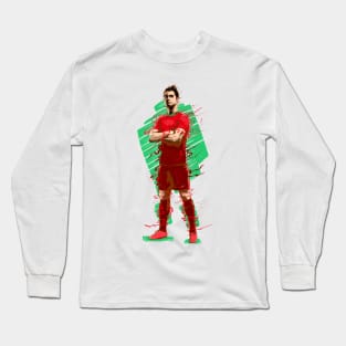 Football Legends: Cristiano Ronaldo - Portugal Long Sleeve T-Shirt